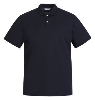 Mens Polyester Short Sleeve Polo (Antibac):Navy