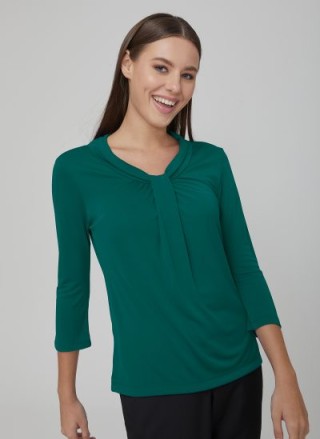 Ladies 3/4 Sleeve Blouse:Jade